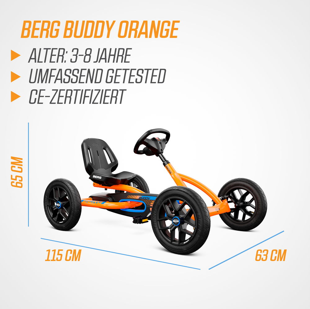 BERG Gokart Buddy B-Orange 2.0 (Facelift)